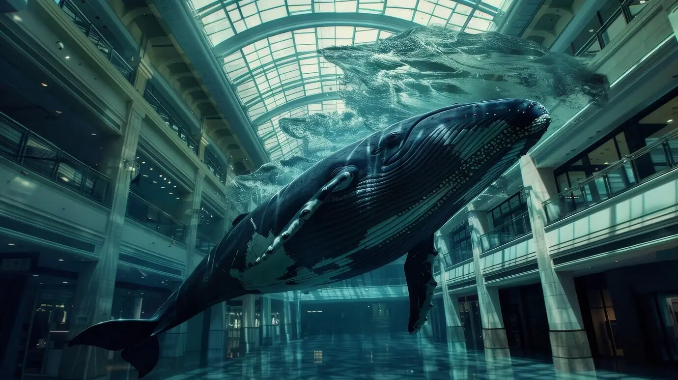 Verträumter Innenraum eines Einkaufszentrums